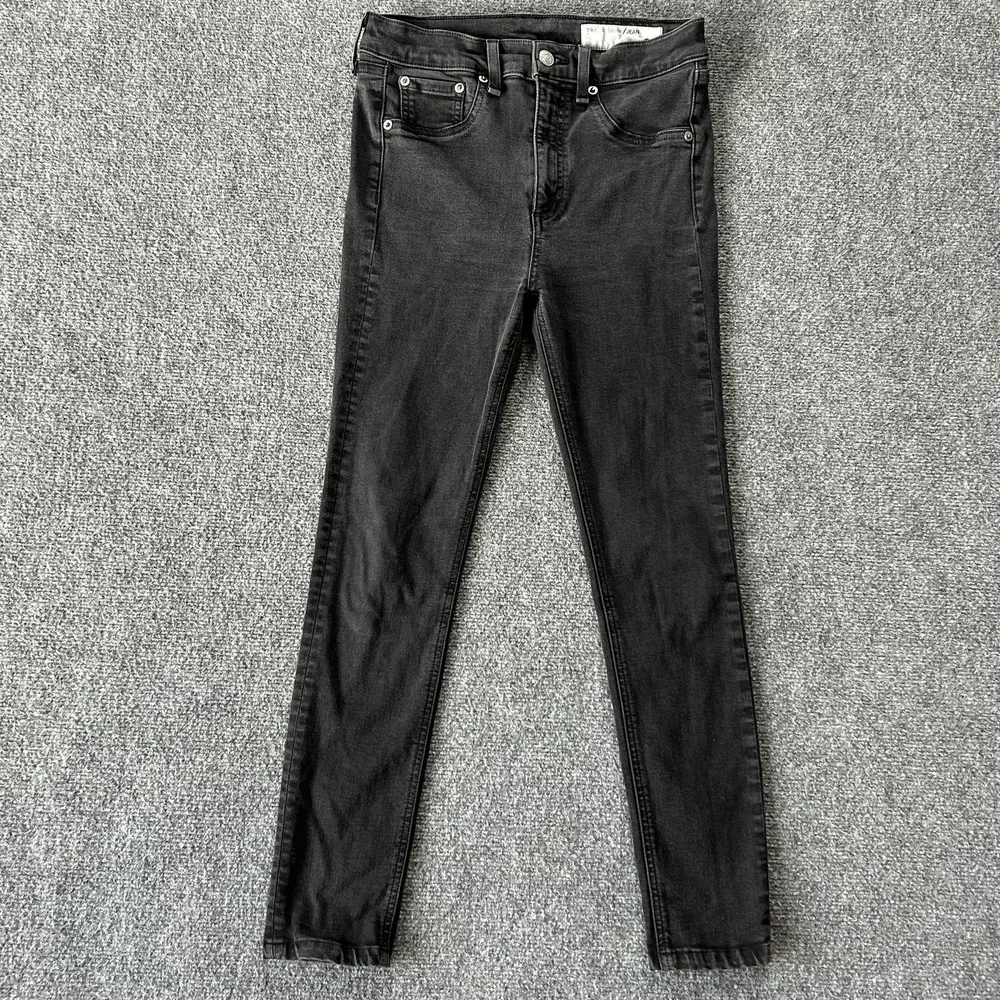 Rag Bone Jeans Womens 28 Black High Rise Skinny‎ Modal Stretch Denim Ankle